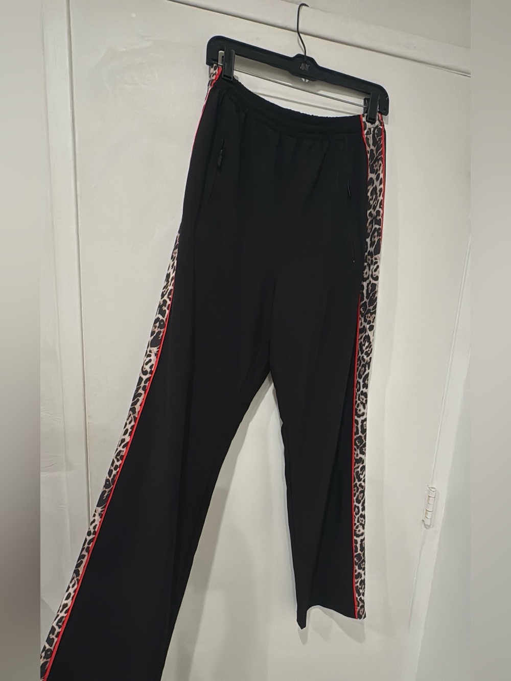 EUC Med Boston Proper Leopard Stripe Track Pants - Picture 2 of 5